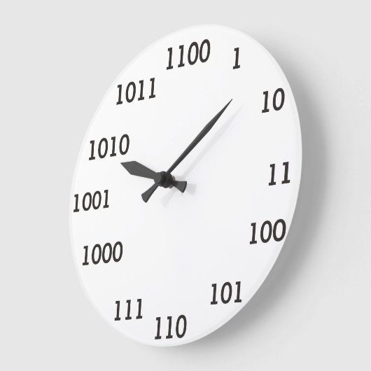 Binary Clock Große Wanduhr (Winkel)