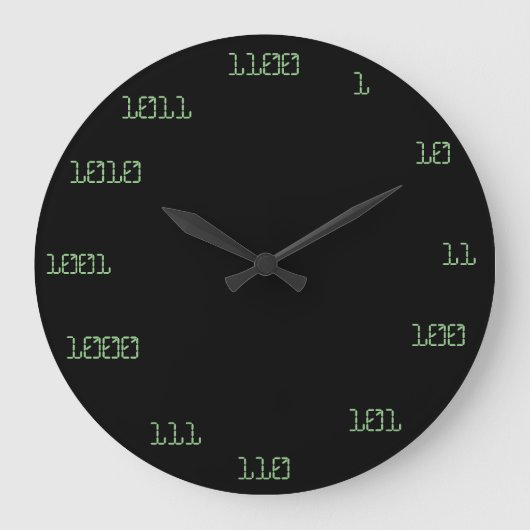 Binary Clock Große Wanduhr (Vorderseite)