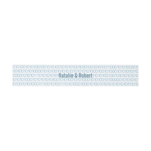 Binary Code Bands Einladungsbanderole (Flach)