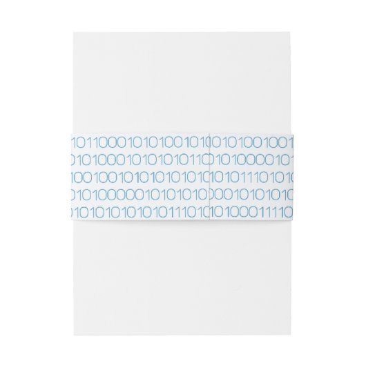 Binary Code Bands Einladungsbanderole (Rückseitenbeispiel)