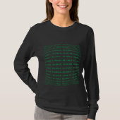 Binary Code Belly Funny Computer Science Program T-Shirt (Vorderseite)