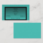 Binary Code Business Card, Aquamarin Visitenkarte (Vorne/Hinten)