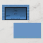 Binary Code Business Card, blau Visitenkarte (Vorne/Hinten)
