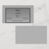 Binary Code Business Card, Grau Visitenkarte (Vorne/Hinten)