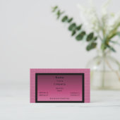 Binary Code Business Card, Pink Visitenkarte (Stehend Vorderseite)