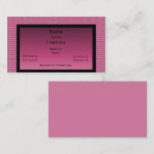 Binary Code Business Card, Pink Visitenkarte (Vorne/Hinten)