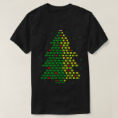 Binary Code Christmas Tree Computer Programmer und T-Shirt (Design vorne)