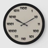 Binary Code Clock Große Wanduhr (Vorderseite)