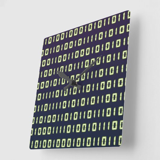 Binary Code Clock Quadratische Wanduhr (Winkel)