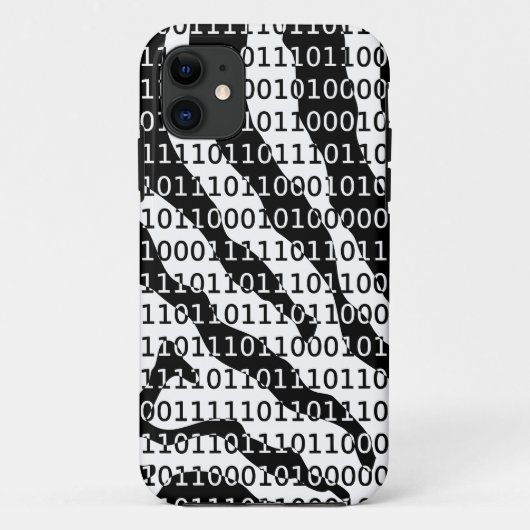Binary-Code für Schwarz und Weiß Case-Mate iPhone Hülle (Rückseite)