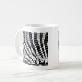 Binary-Code für Schwarz und Weiß Kaffeetasse (Vorderseite Links)