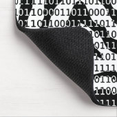 Binary-Code für Schwarz und Weiß Mousepad (Ecke)