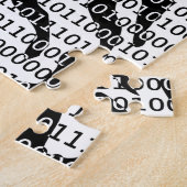 Binary-Code für Schwarz und Weiß Puzzle (Seite)
