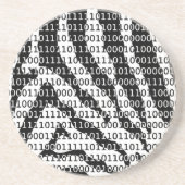 Binary-Code für Schwarz und Weiß Untersetzer (Vorne)