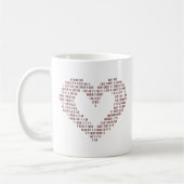 Binary Code Heart Kaffeetasse (Links)