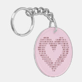 Binary Code Heart Schlüsselanhänger (Vorderseite links)