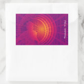 Binary Code Hi-Tech Abstract Design Vielen Dank Rechteckiger Aufkleber (Tasche)