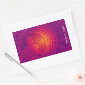 Binary Code Hi-Tech Abstract Design Vielen Dank Rechteckiger Aufkleber (Umschlag)