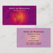 Binary Code Hi-Tech Abstract Design Visitenkarte (Vorne/Hinten)