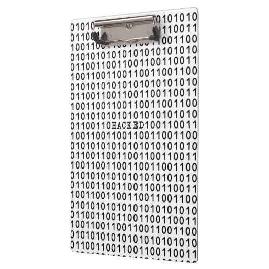 Binary-Code Klemmbrett (Links)