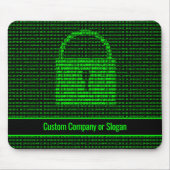 Binary code of Information Security auf Green on B Mousepad (Vorne)