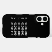 Binary Code Phone Case (Rückseite (Horizontal))