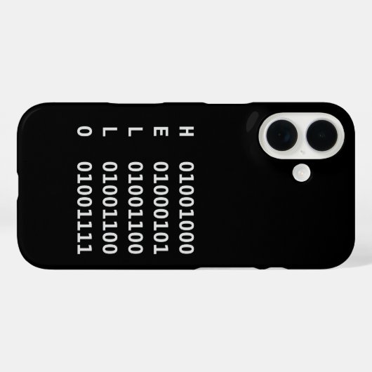 Binary Code Phone Case (Rückseite (Horizontal))