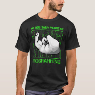 Binary Code-Programm des Computerprogrammierers T-Shirt