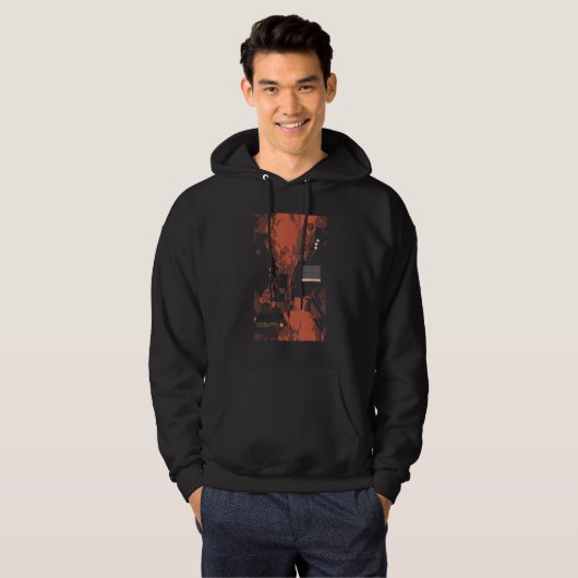 Binary Code Retro Computer Geek Programmer Nerd Te Hoodie (Vorne ganz)