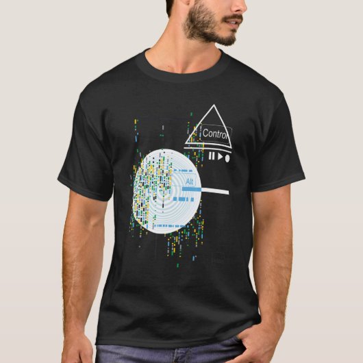 Binary Code Retro Computer Geek Programmer Nerd Te T-Shirt (Vorderseite)