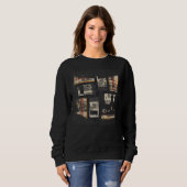Binary Code Retro Computer Glitch Geek Programmer Sweatshirt (Vorne ganz)