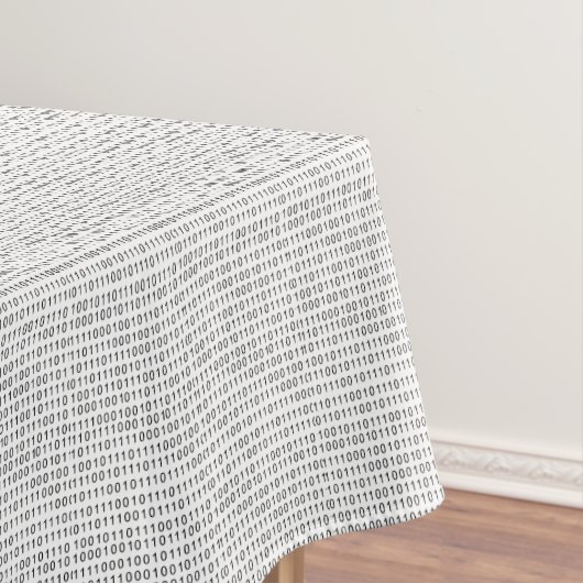 Binary Code Schwarz-weiße Streifen Tischdecke (Beispiel)