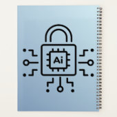 Binary code Spiral Planner– Modern Design Planer (Rückseite)