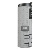 Binary Code Thermal Tumbler – Modern Tech Design Thermosbecher (Nach links gedreht)
