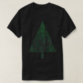 Binary Coding Computer Programmer Christmas Tree X T-Shirt (Design vorne)