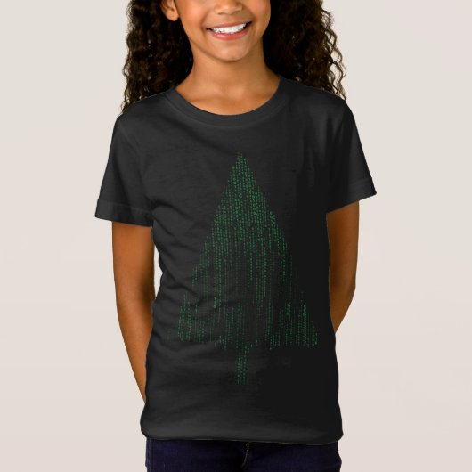 Binary Coding Computer Programmer Weihnachtsbaum X T-Shirt (Vorderseite)