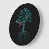 Binary Coding Programmer Graphic Design for Coders Große Wanduhr (Winkel)