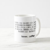 Binary Coffee Tasse - Mmm, Kaffee (VorderseiteRechts)