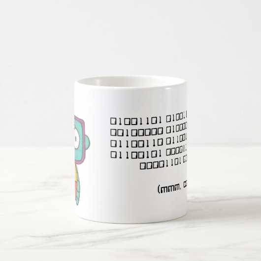 Binary Coffee Tasse - Mmm, Kaffee (Mittel)
