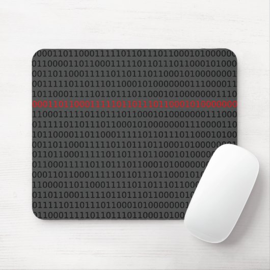 Binary Computer Code Programmer Teacher 0 und 1 Mousepad (Mit Mouse)