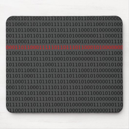 Binary Computer Code Programmer Teacher 0 und 1 Mousepad (Vorne)