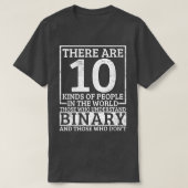 Binary Computer Programmer Software Developer T-Shirt (Design vorne)