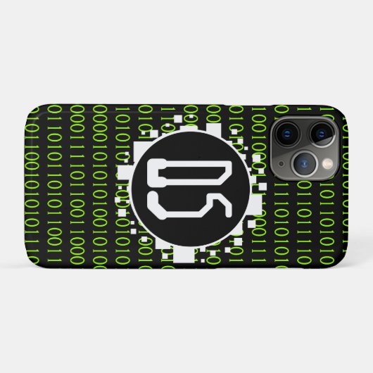 Binary Digital Matrix der 10er Jahre Case-Mate iPhone Hülle (Rückseite (Horizontal))