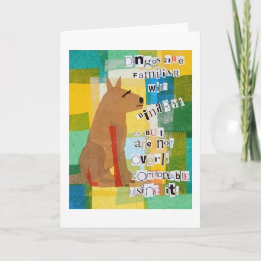 Binary Dingo Karte (Vorderseite)