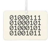 BINARY GEEK AUTOLUFTERFRISCHER (Rückseite)