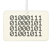 BINARY GEEK AUTOLUFTERFRISCHER (Vorderseite)