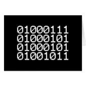 BINARY GEEK CARD (Vorderseite (Horizontal))