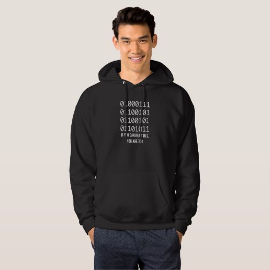Binary Geek Computer Programming Computer Science Hoodie (Vorne ganz)