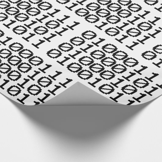 BINARY GEEK GESCHENKPAPIER (Ecke)