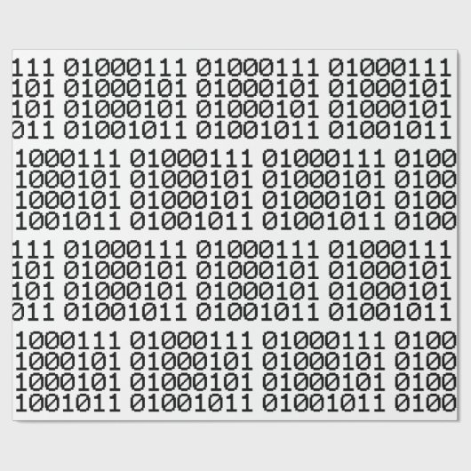 BINARY GEEK GESCHENKPAPIER (Flach)